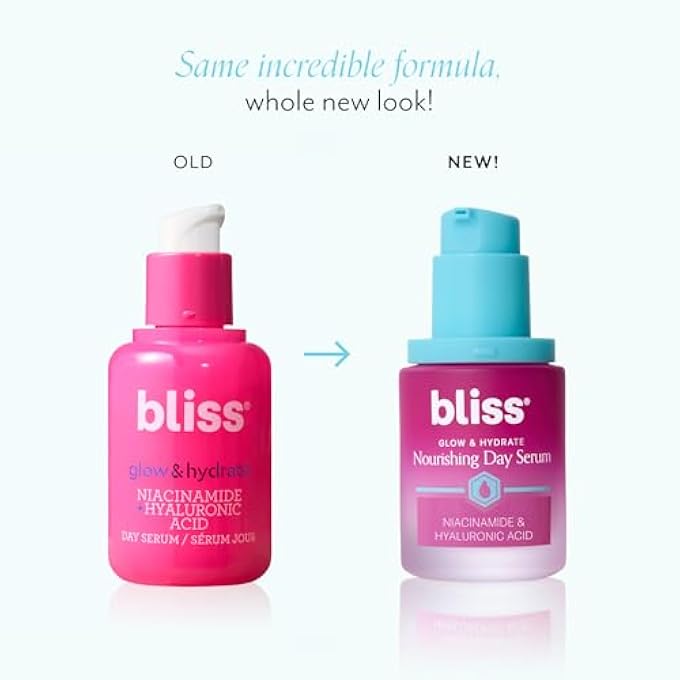BLISS GLOW & HYDRATE DAY SERUM, REPLENISHING & HYDRATING FACE SERUM WITH NIACINAMIDE, HYALURONIC ACID & VITAMIN E, VEGAN & CRUELTY-FREE, 30ML - Image 2